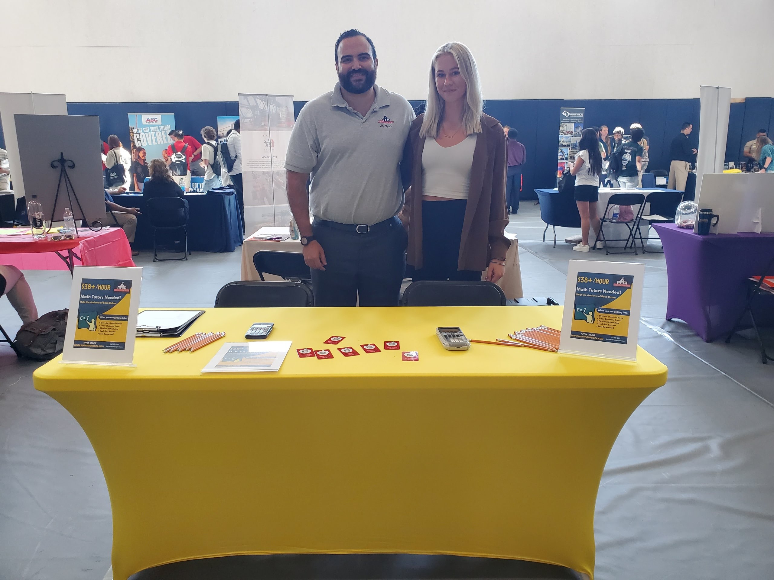 Tutoring Team at a Job Fair